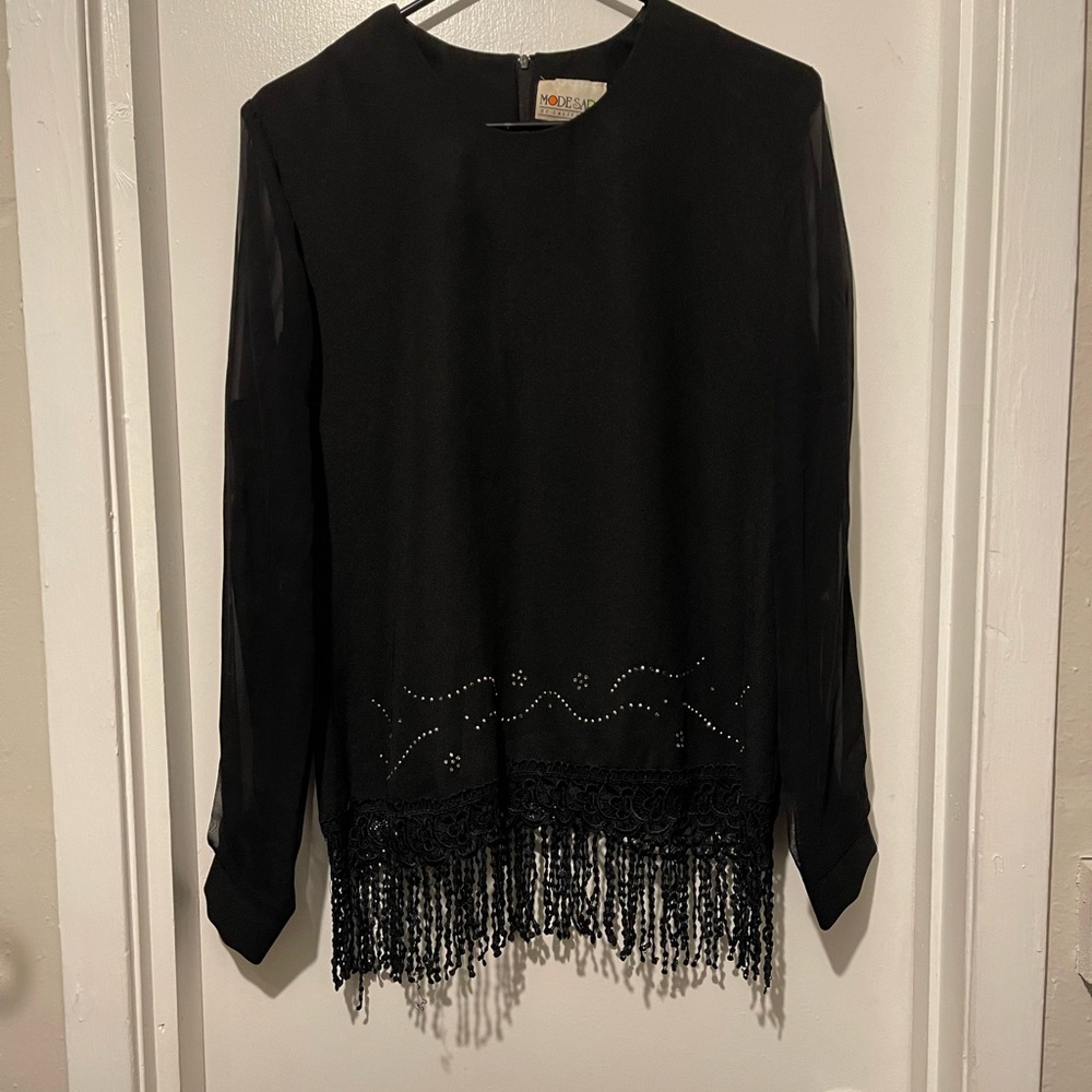 Vintage Mode Sara Top Party Made In USA